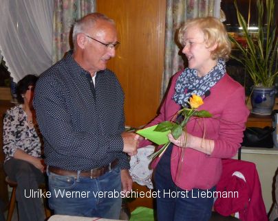 Ulrike Werner verabschiedet Horst Liebmann